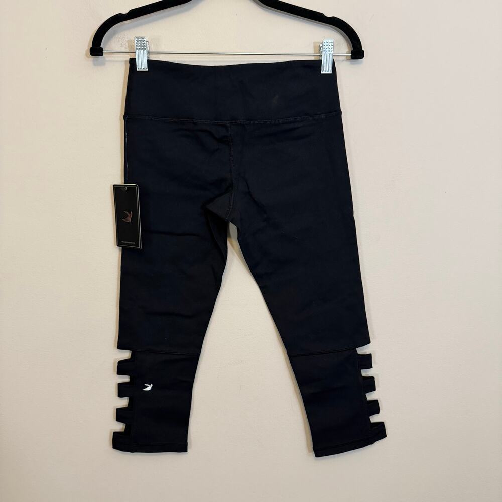 Glyder Cut Out Leggings Black XS NWT - Picture 2 of 6